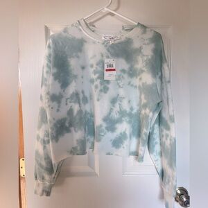 Hippie Rose Whispering Sage Tie-Dye Crewneck Sweatshirt XS